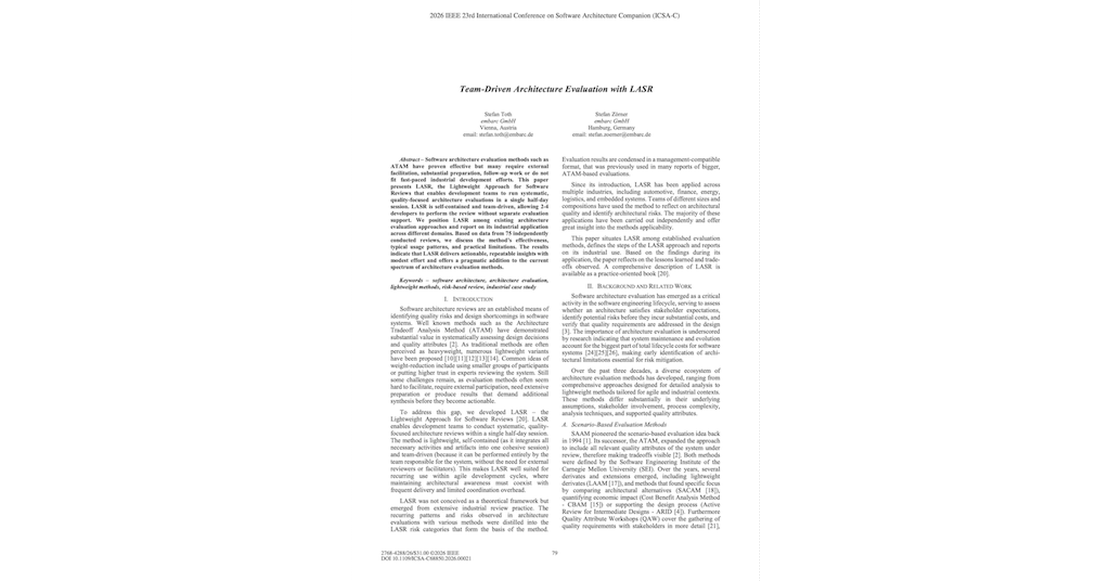 IEEE LASR Paper Cover